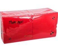 Бумажная салфетка Папирус красная, 33x33 см, 1 слой, 400 шт. ПС-11910