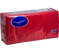 Бумажная салфетка Папирус красная, 24x24 см, 2 слоя, 200 шт. ПС-11825