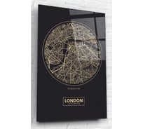 Картина на стекле ARTABOSKO карта Лондона 40x60 WBR-07-267-04