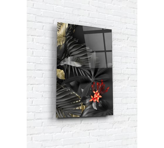 Картина на стекле ARTABOSKO золотой тропик 4 40x60 WBR-07-226-04