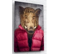 Картина на стекле ARTABOSKO кабанчик в одежде 40x60 WBR-01-70-04