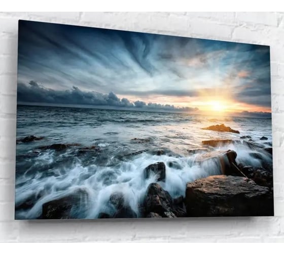 Картина на стекле ARTABOSKO закат на море 40x60 OMR-02-18-04 1