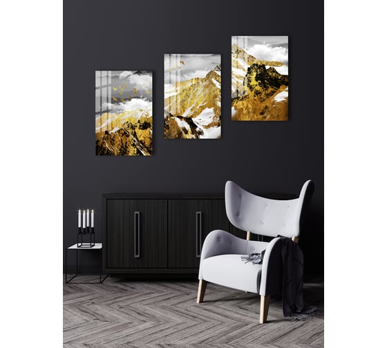 Картина на стекле ARTABOSKO золотая гора 6 40x60 WBR-01-599-04