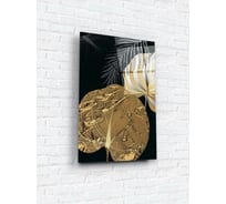 Картина на стекле ARTABOSKO золотые листочки 2 40x60 WBR-01-623-04