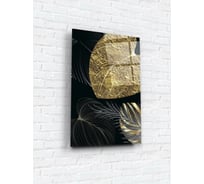 Картина на стекле ARTABOSKO золотые листочки 3 40x60 WBR-01-624-04