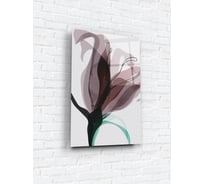 Картина на стекле ARTABOSKO Акварельные листики 2 40x60 WBR-05-800-04