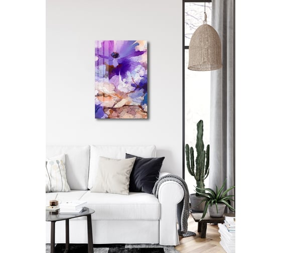 Картина на стекле ARTABOSKO Блум 17 40x60 WBR-01-715-04