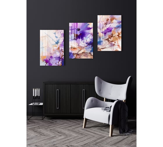 Картина на стекле ARTABOSKO Блум 17 40x60 WBR-01-715-04