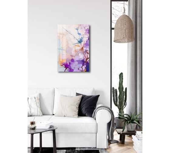 Картина на стекле ARTABOSKO Блум 16 40x60 WBR-01-714-04