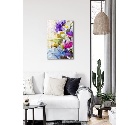Картина на стекле ARTABOSKO Блум 13 40x60 WBR-01-711-04