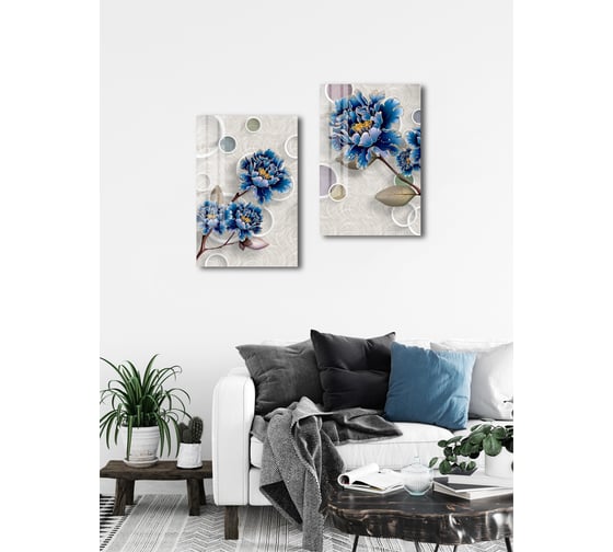 Картина на стекле ARTABOSKO Блум 11 40x60 WBR-11-686-04