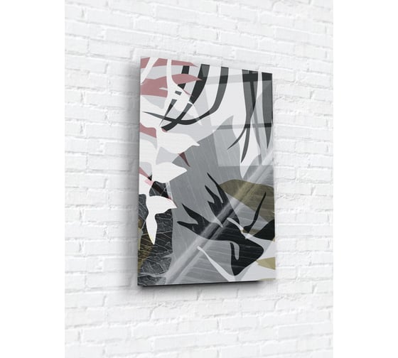 Картина на стекле ARTABOSKO Акварельные листики 5 40x60 WBR-05-806-04 1