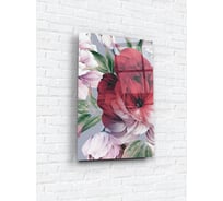 Картина на стекле ARTABOSKO Бордовые пионы 1 40x60 WBR-05-811-04