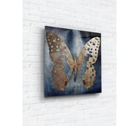 Картина на стекле ARTABOSKO текстурная бабочка 5 40x40 см WBR-05-898-03