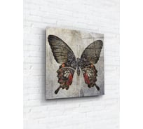 Картина на стекле ARTABOSKO текстурная бабочка 1 40x40 см WBR-05-894-03
