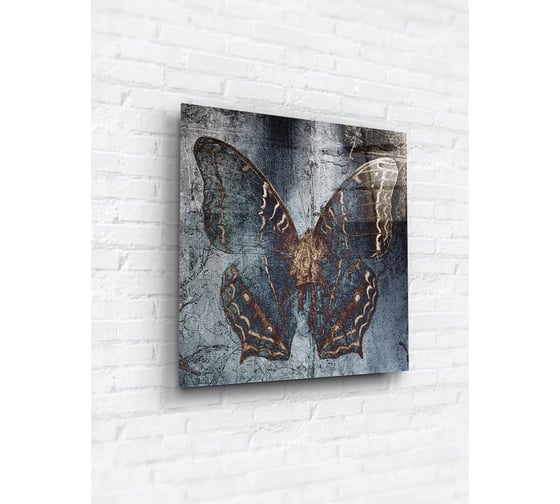 Картина на стекле ARTABOSKO текстурная бабочка 3 40x40 см WBR-05-896-03 1