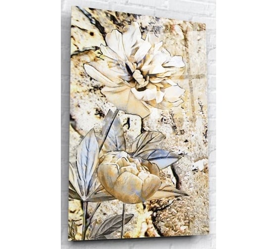 Картина на стекле ARTABOSKO песочный цветок 1 40x60 WBR-01-362-04