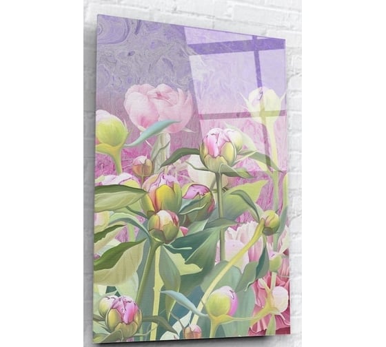 Картина на стекле ARTABOSKO пионы 3 40x60 WBR-05-404-04