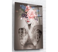 Картина на стекле ARTABOSKO скарлетт 2 40x60 WBR-01-366-04