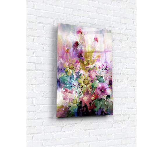 Картина на стекле ARTABOSKO Весенние цветы 2 40x60 WBR-11-729-04/2 1