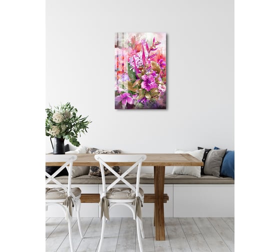 Картина на стекле ARTABOSKO Весенние цветы 1 40x60 WBR-11-729-04/1