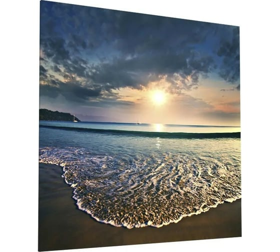 Картина на стекле ARTABOSKO Закат на тропическом пляже 40x40 OMR-02-19-03 1
