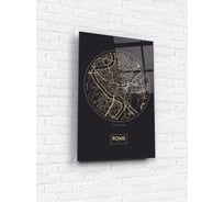 Картина на стекле ARTABOSKO Карта Рима 40x60 WBR-07-1137-04