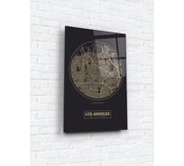Картина на стекле ARTABOSKO Карта Лос-Анджелеса 40x60 WBR-07-1136-04