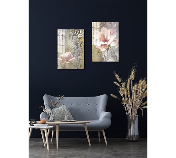 Картина на стекле ARTABOSKO Вензеля 2 40x60 WBR-01-1119-04