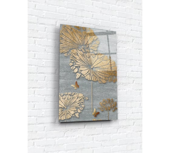 Картина на стекле ARTABOSKO Золотые бабочки 3 40x60 WBR-01-1042-04 1