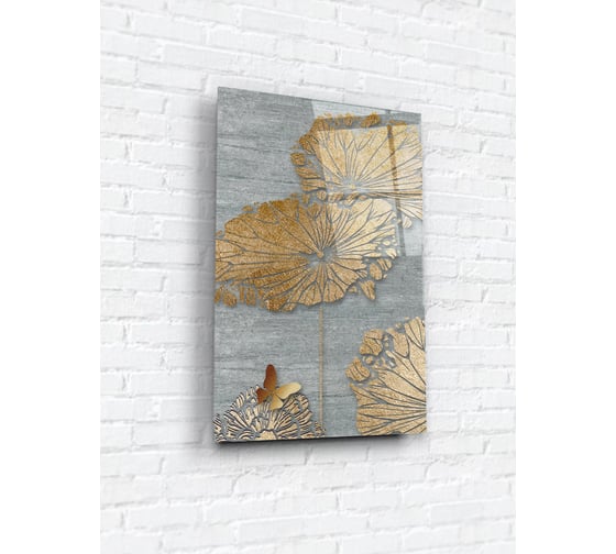 Картина на стекле ARTABOSKO Золотые бабочки 1 40x60 WBR-01-1040-04 1