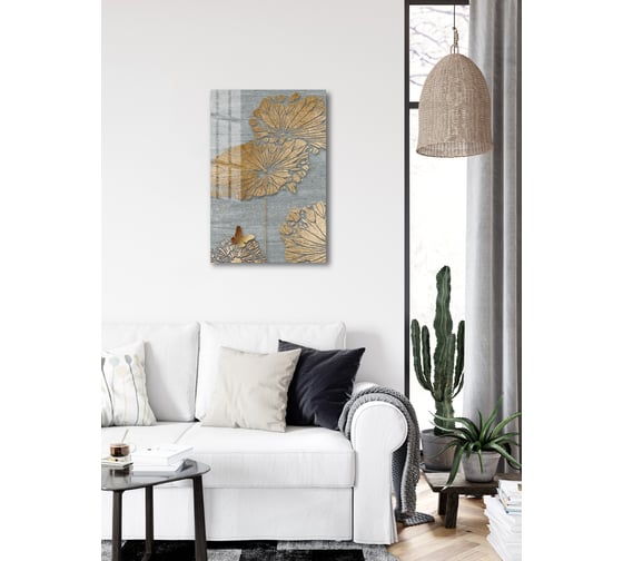 Картина на стекле ARTABOSKO Золотые бабочки 1 40x60 WBR-01-1040-04