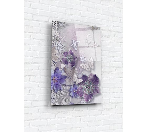 Картина на стекле ARTABOSKO Васильки 1 40x60 WBR-01-1120-04 1