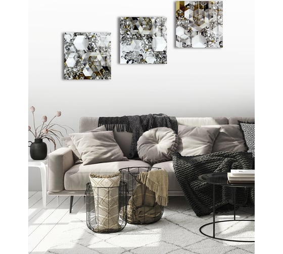 Картина на стекле ARTABOSKO Зеркала 3 40x40 WBR-01-946-03