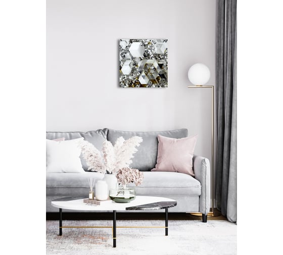 Картина на стекле ARTABOSKO Зеркала 1 40x40 WBR-01-944-03