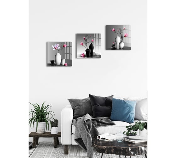 Картина на стекле ARTABOSKO Игра теней 1 40x40 WBR-01-953-03
