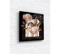 Картина на стекле ARTABOSKO Изысканный цветок 3 40x40 WBR-05-902-03