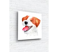 Картина на стекле ARTABOSKO Веселая собака 40x40 WBR-02-74-03