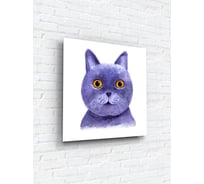 Картина на стекле ARTABOSKO Довольный кот 40x40 WBR-02-73-03