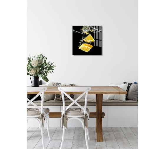 Картина на стекле ARTABOSKO Водный фрукт 6 40x40 WBR-02-1029-03