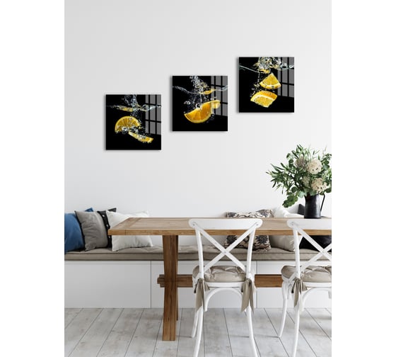 Картина на стекле ARTABOSKO Водный фрукт 6 40x40 WBR-02-1029-03