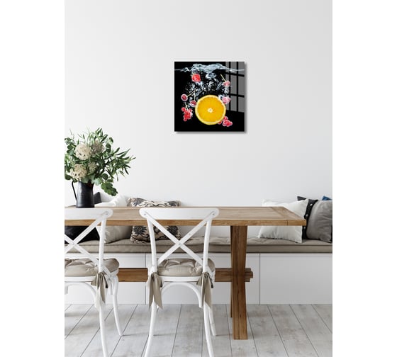 Картина на стекле ARTABOSKO Водный фрукт 2 40x40 WBR-02-1025-03
