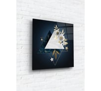 Картина на стекле ARTABOSKO Геометрические цветы 2 40x40 WBR-01-1031-03