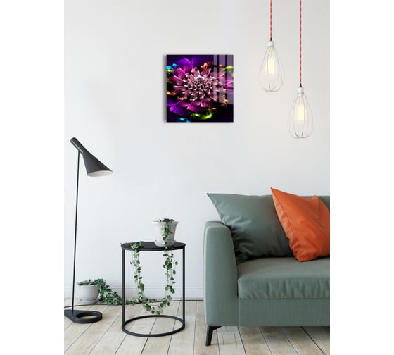 Картина на стекле ARTABOSKO Вспышка 1 40x40 WBR-02-990-03