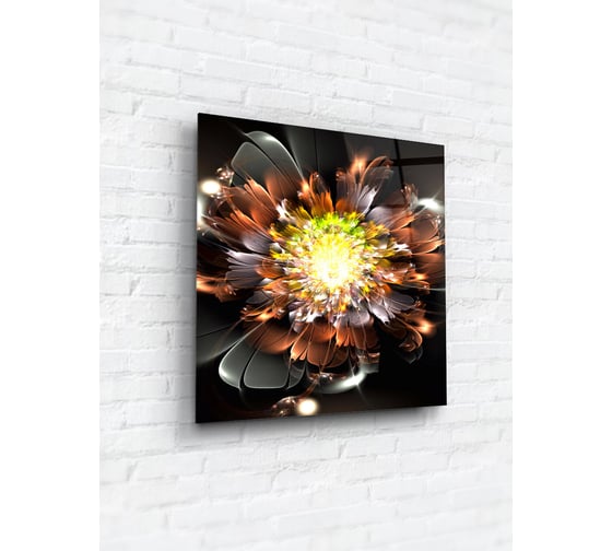 Картина на стекле ARTABOSKO Вспышка 2 40x40 WBR-02-991-03 1