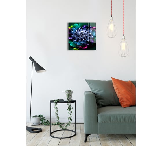 Картина на стекле ARTABOSKO Вспышка 4 40x40 WBR-02-993-03