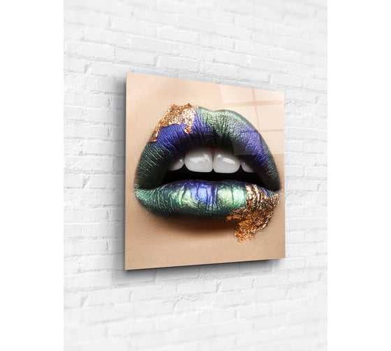 Картина на стекле ARTABOSKO Губы 3 40x40 WBR-05-1023-03