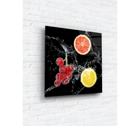 Картина на стекле ARTABOSKO Водный фрукт 1 40x40 WBR-02-1024-03