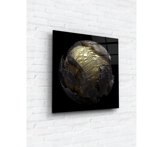 Картина на стекле ARTABOSKO Золотая лава 3 40x40 WBR-01-1036-03 1