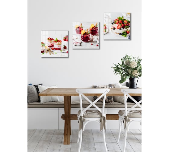 Картина на стекле ARTABOSKO Десерт 1 40x40 WBR-11-1127-03